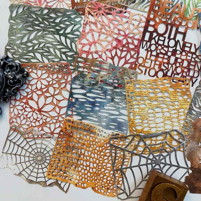 Marked Texture Die Cuts 30PCS