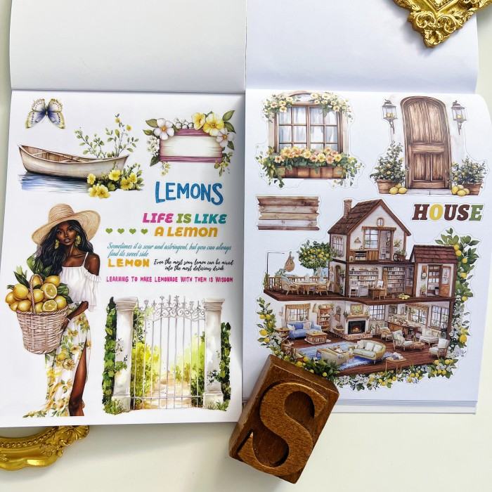 Refreshing Lemon Sticker Book 20Sheets