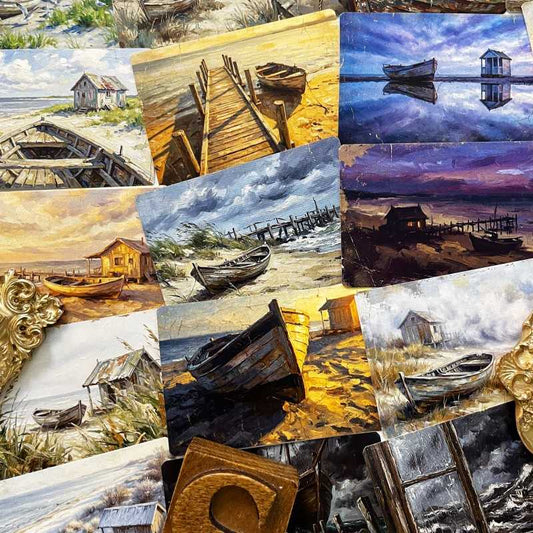 Fisher Seascape Art Cards 36PCS