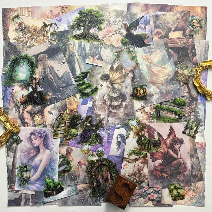 Woodland Enchantment Ephemera Mystery Kit 100PCS