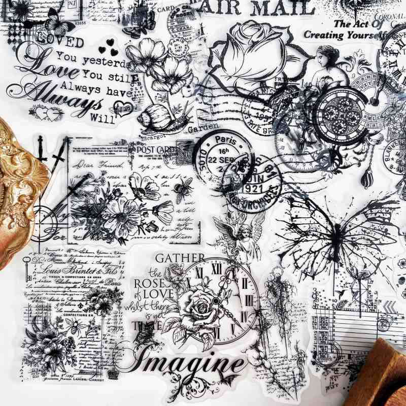 Ink Sketch Sticker 50PCS