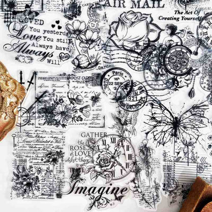 Ink Sketch Sticker 50PCS