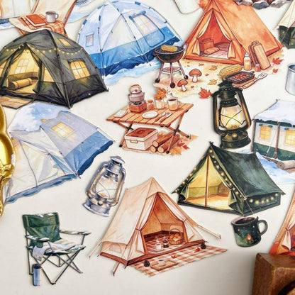 Camping Sticker 30PCS