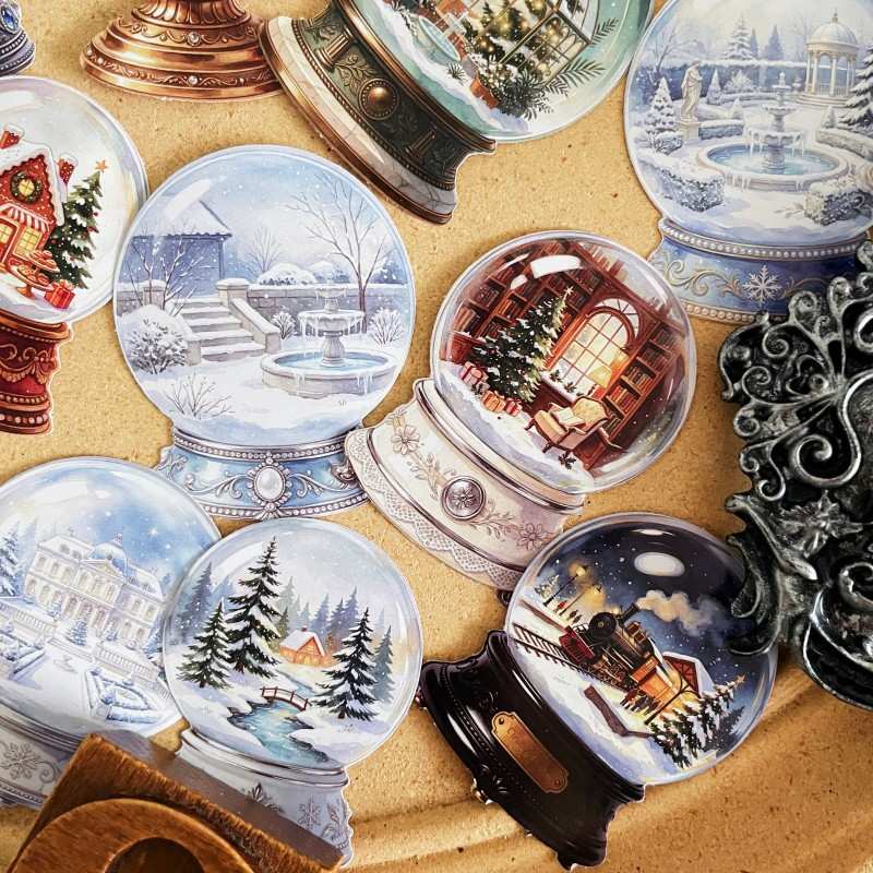 Frosted Globe Sticker 20PCS