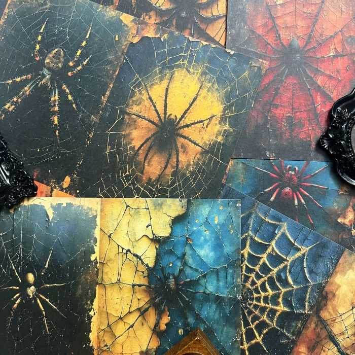 Web Of Darkness Collage Paper 10Sheets