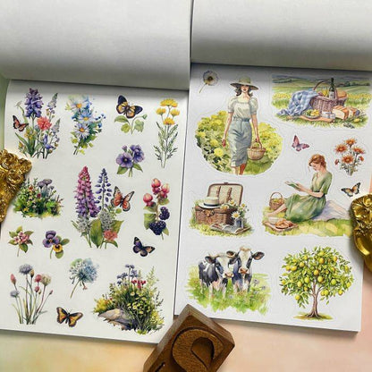 The Colors Of The Countryside Sticker Book 20Sheets