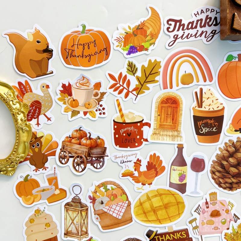 Harvest Thanks Sticker 50PCS