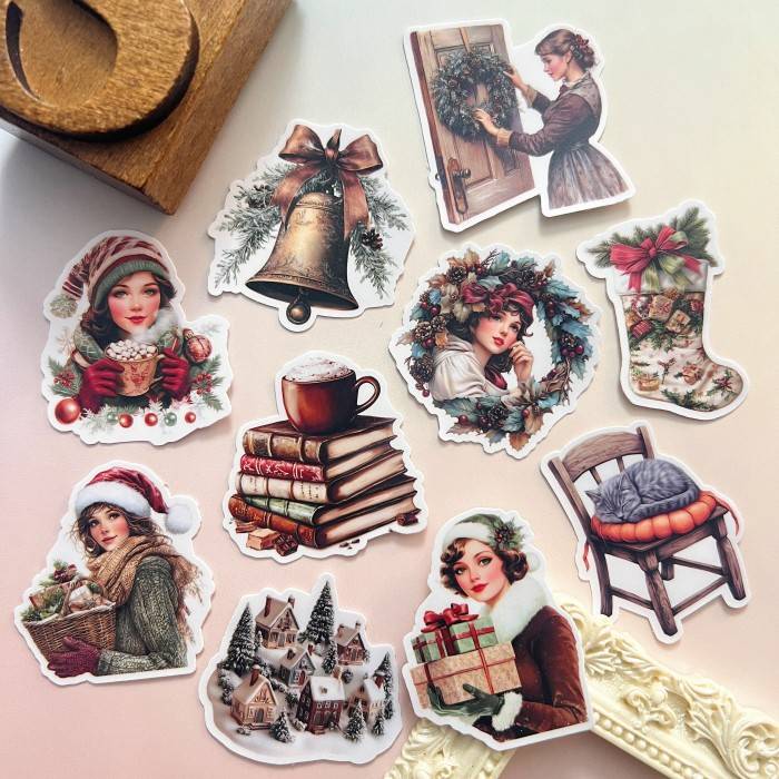 Festive Winter Maidens Sticker 20PCS