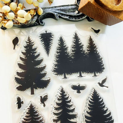 Pine Silhouette Clear Stamp
