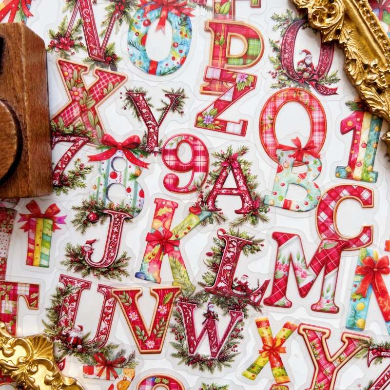 Yuletide Lettering Sticker 108PCS