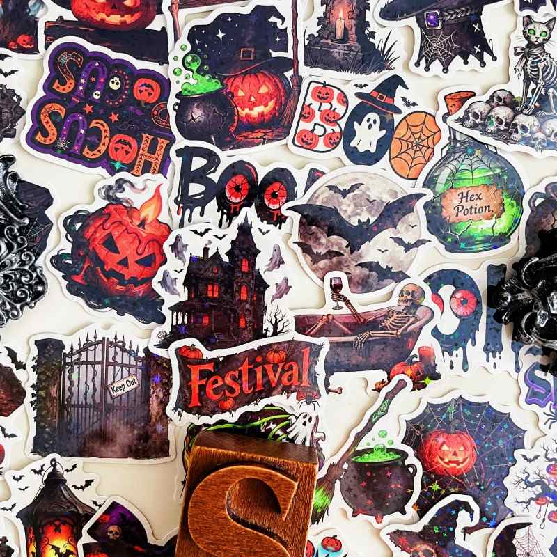 Ghoul Pumpkin Sticker 50PCS