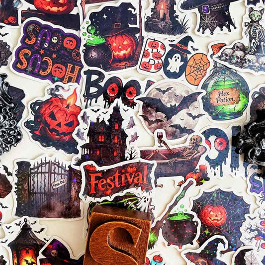 Ghoul Pumpkin Sticker 50PCS