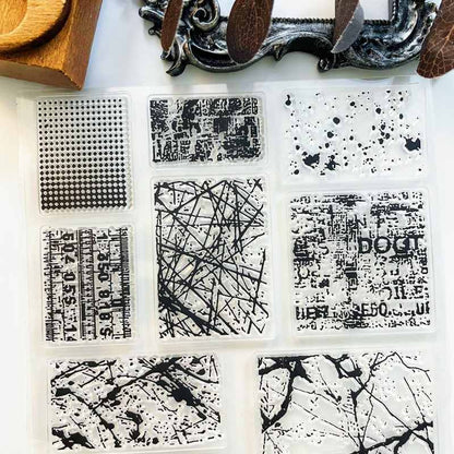 Retro Canvas Clear Stamp