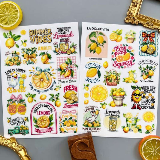 Sunny Lemon Transfer Sticker