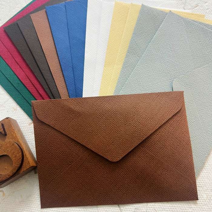 Burlap Texture Envelopes 16PCS