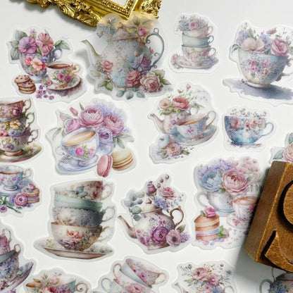 Elegant Tea Time Vellum Sticker 26PCS