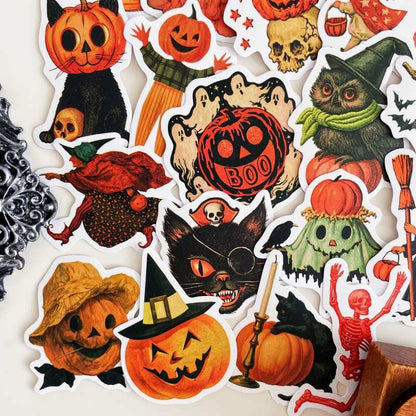 Retro Spooks Sticker 50PCS