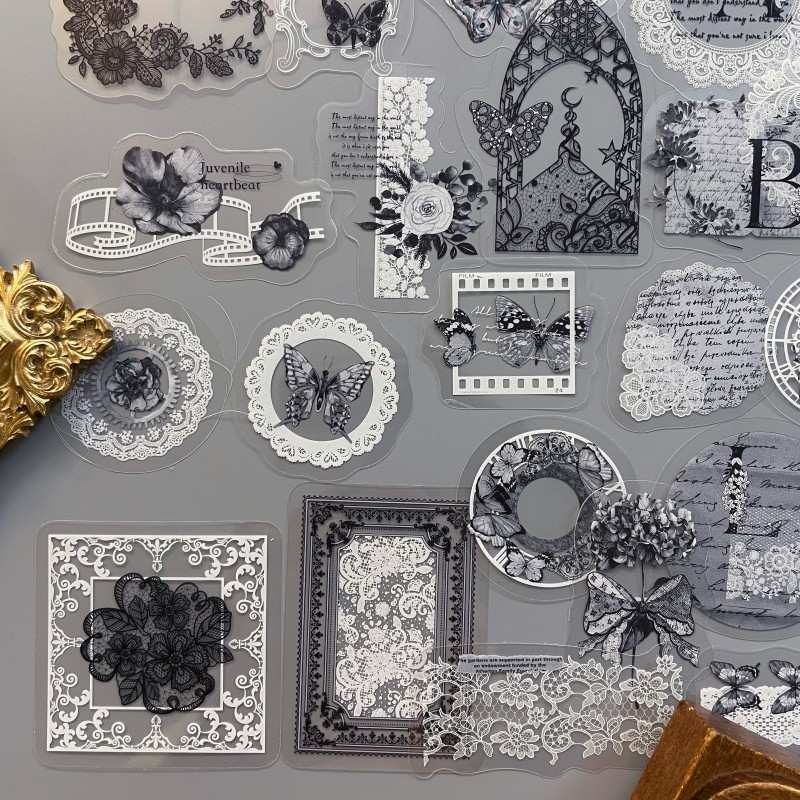 Ink Misty Rain Sticker 60PCS