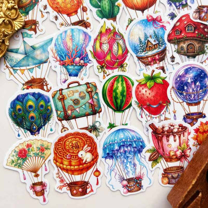 Cloud Balloon Sticker 50PCS