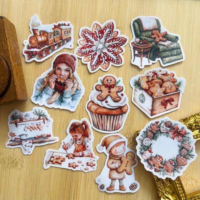 Festive Gingerbread Moments Sticker 20PCS