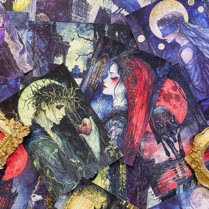 Gothic Fantasy Collage Paper 60PCS