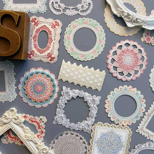 Lace Pattern Sticker 40PCS