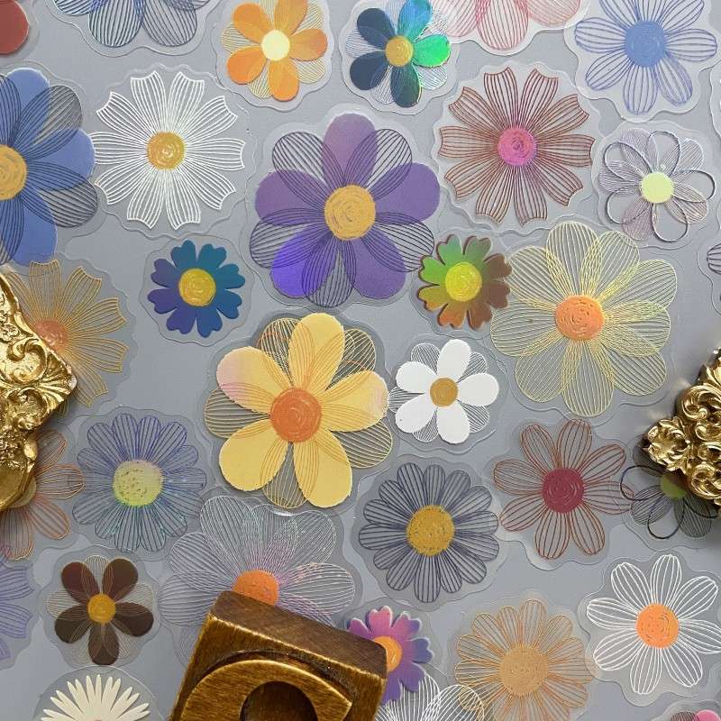 Velvet Sticker 60PCS