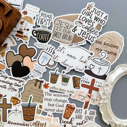 Bean Quotes Sticker 50PCS