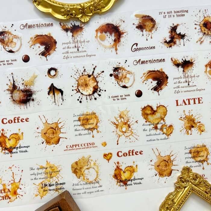 Coffee Memories PET Tape Roll