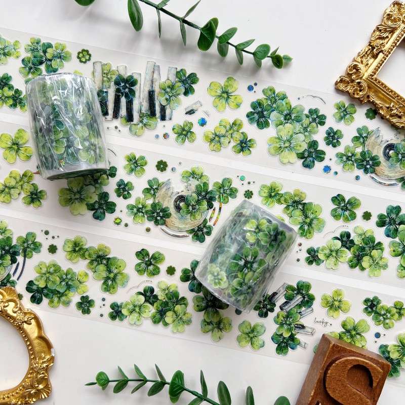 Verdant Clover PET Tape | Xiao Bai Jia