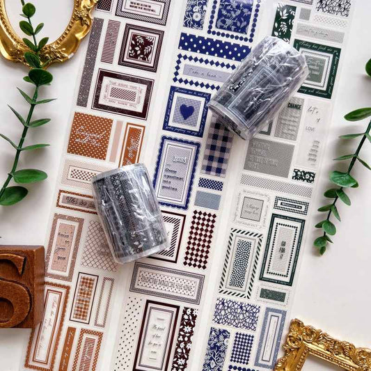 Vintage Label Frames PET Tape | Yier