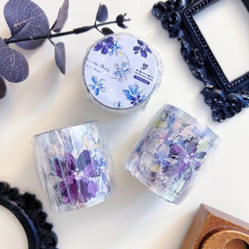 Indigo Petals PET Tape | Xiao Bai Jia