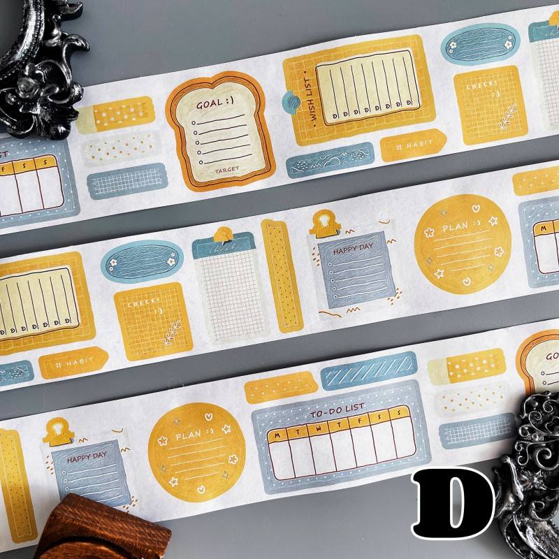 Daily Writing Kraft Paper Sticker Roll