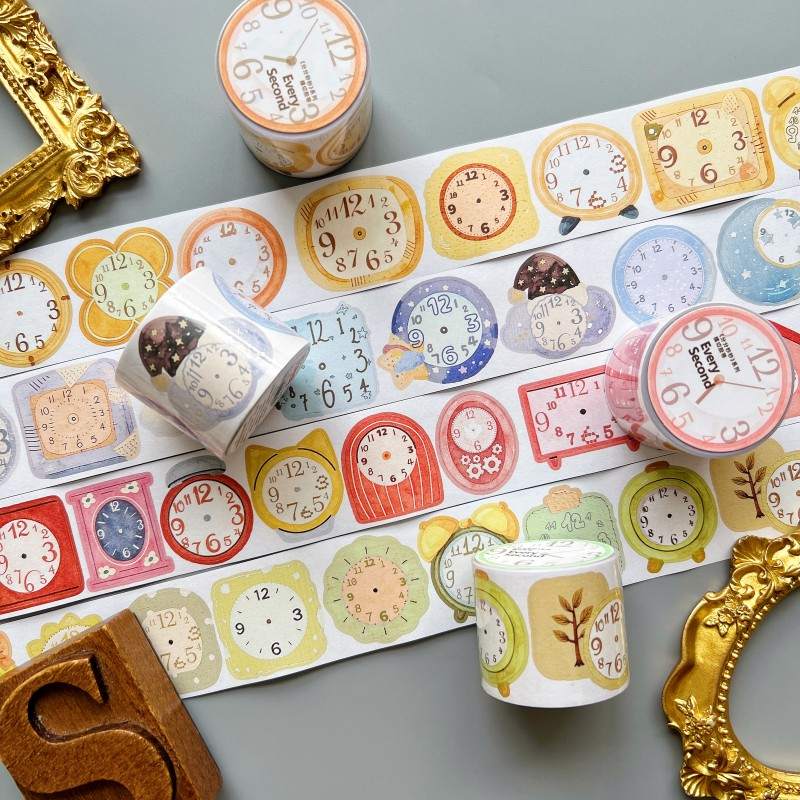 Second By Second Kraft Paper Sticker Roll