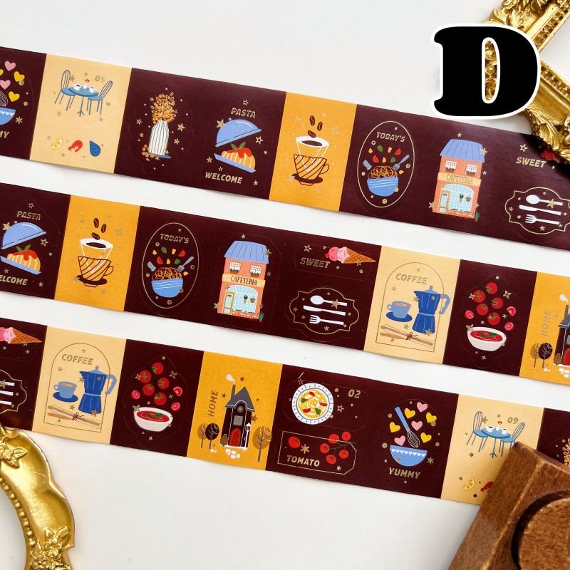 Starlit Letters Kraft Paper Sticker Roll