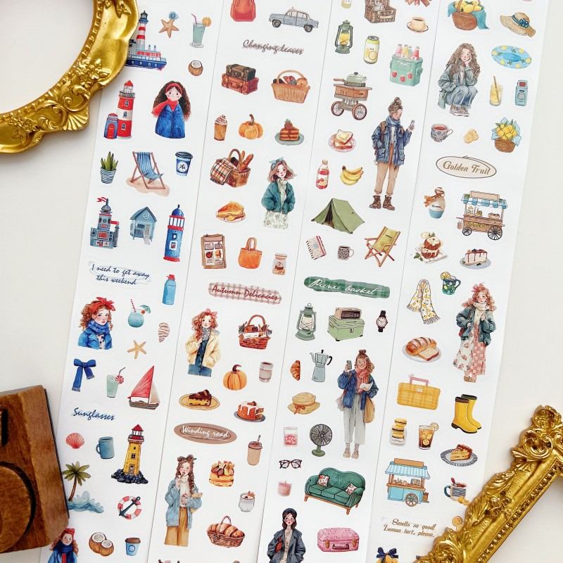 Journeying Through Kraft Paper Sticker Roll