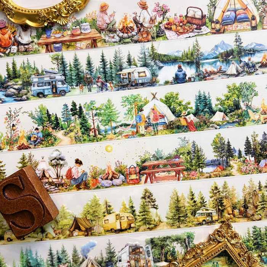 Camping Plan PET Tape Roll