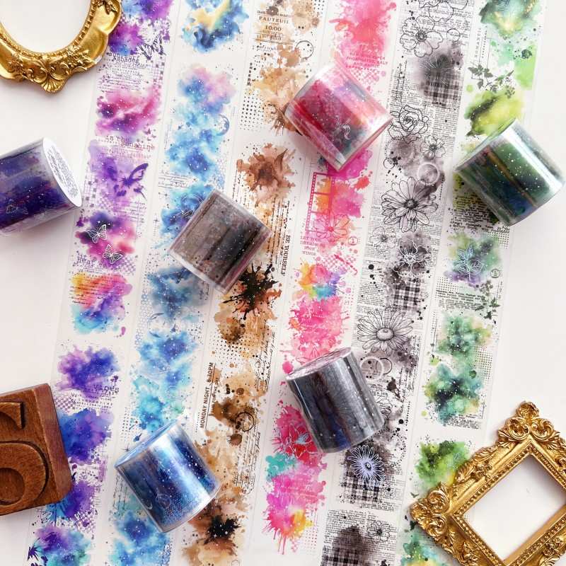 Luminous Gradient PET Tape Roll