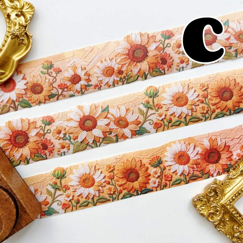 Floral Embroidery Washi Tape Roll