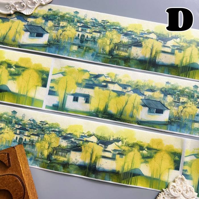 Unique Landscape Washi Tape Roll