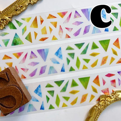 Iridescent Shapes PET Tape Roll