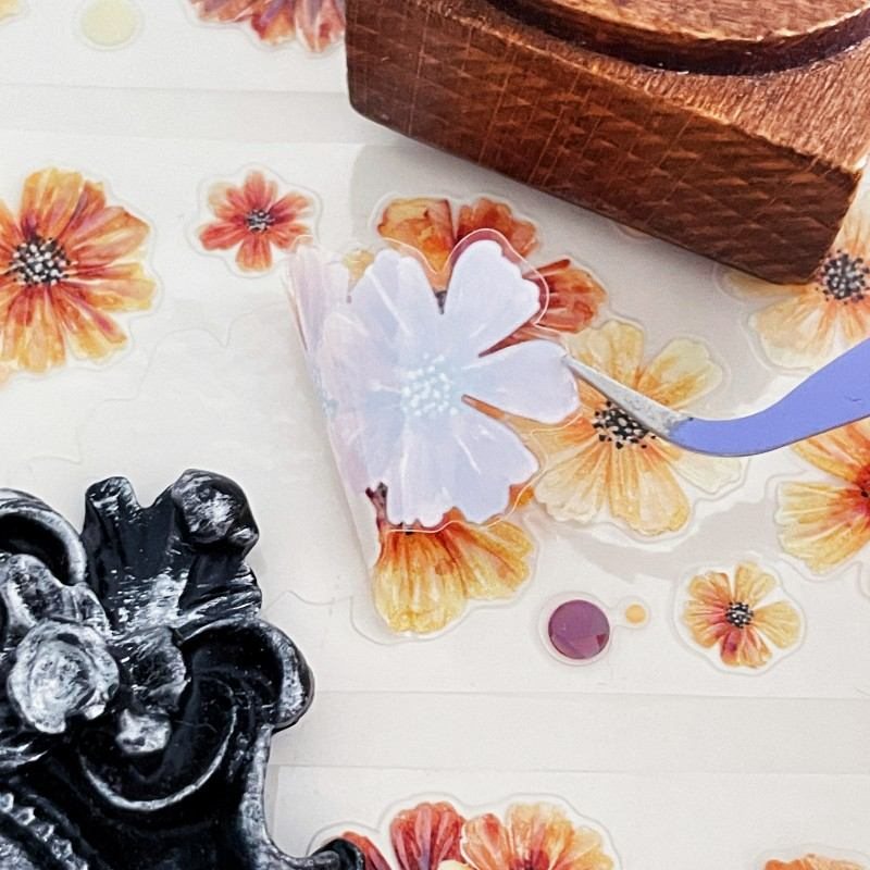 Brown Petals PET Tape | Xiao Bai Jia