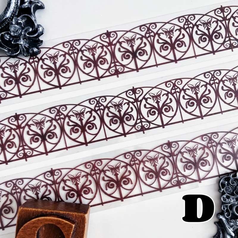 Carved Iron Fence PET Tape Roll