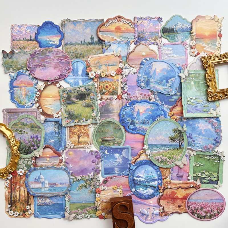 Monet's Picture Frame Sticker 60PCS