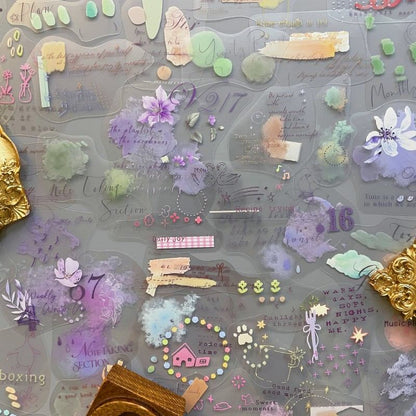 Watercolor Field Sticker 60PCS