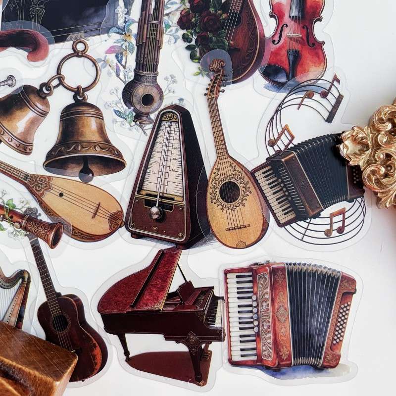 Old Instrument Sticker 50PCS