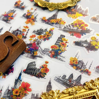 Hidden Blossoms Sticker 50PCS