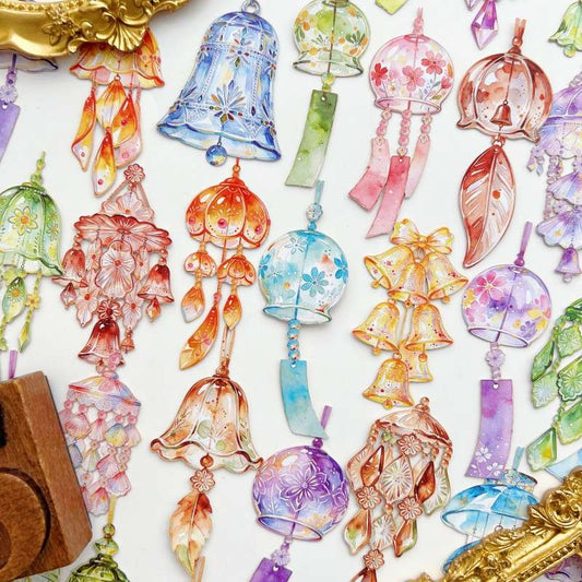 Wind Chime Sticker 60PCS