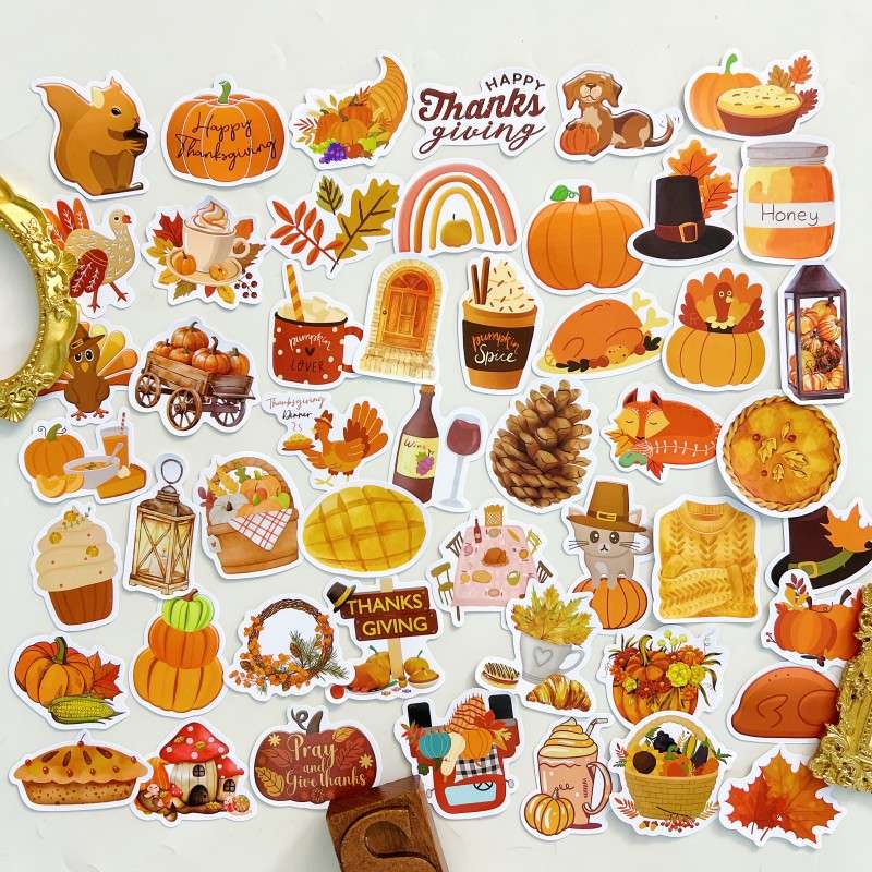 Harvest Thanks Sticker 50PCS