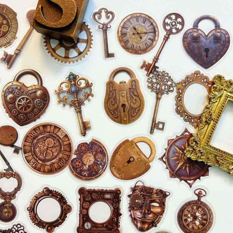 Timeworn Iron Sticker 50PCS